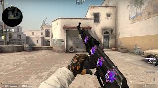 AK47 Slate 4x Purple Jaggyfish Sticker Craft Combo  Counter Strike Global Offensive Skin Showcase [upl. by Erdrich]