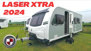 NEW Coachman Laser Xtra Single Axle Caravans 2024  First Look [upl. by Anelaf]