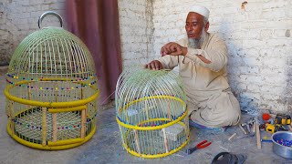 How to make a Bird Cage at Home  Making of Complete bird cage [upl. by Dasya581]