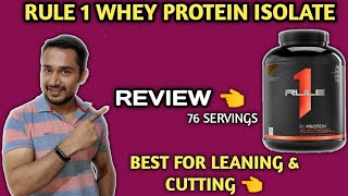 Rule1 isolate protein review  best quality isolate protein  jyada serving wala isolate protein [upl. by Pantin]