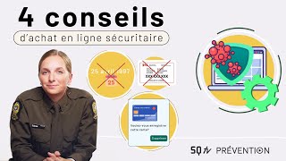 4 conseils d’achats en ligne sécuritaires  SQtv Prévention [upl. by Etteuqaj753]