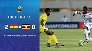 HIGHLIGHTS  Total AFCONU20​ 2021  Final Ghana 20 Uganda [upl. by Oiuqise882]