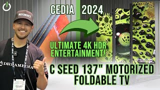 C Seed 137quot Folding MicroLED 4K HDR TV  The Showstopper of Entertainment at CEDIA 2024 [upl. by Lewes61]