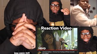 Jazmine Sullivan Pick Up Your Feelings acoustic live  Reaction  ima pass out [upl. by Ahsatan]