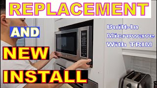 How To Replace And Install Built In Microwave With Trim Kit [upl. by Akiner402]