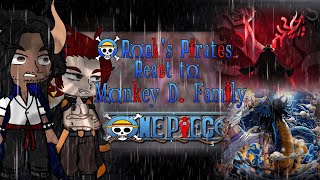 Rocks Pirates React to Monkey D Family  Luffy  One Piece🍖🍖🍖  Part4 [upl. by Aklam]