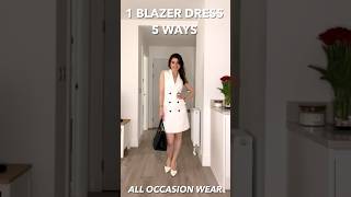 1 BLAZER DRESS 5 ELEGANT WAYS TO WEAR IN SUMMER HampM [upl. by Dunn]