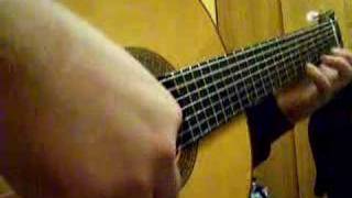 Russian 7 string Guitar  Tango  Черные Глаза Dark Eyes old video [upl. by Albertina978]