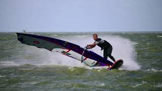 Windsurfing Makkum 2023  Choppy slalom speed sailing [upl. by Natale943]