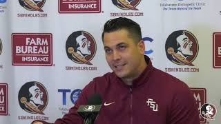 FSU QB coach Tony Tokarz talks about his new role the QB room and working for Mike Norvell [upl. by Retsam299]