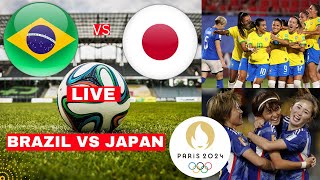 Brazil vs Japan Women Live Stream Olympic 2024 Football Match Today Score Commentary Highlights Vivo [upl. by Sneve]