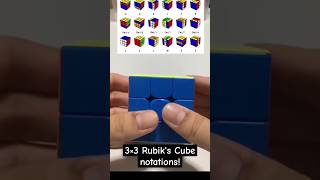 3×3 Rubiks Cube notations rubikscube subscribe shorts [upl. by Almond]