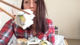 Sashimi Sushi Whisper  ASMR Relaxing Eating Sounds [upl. by Ateekram]