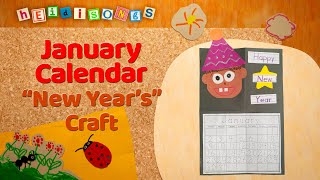 January Calendar  Crafts with Miss Kim [upl. by Golda570]