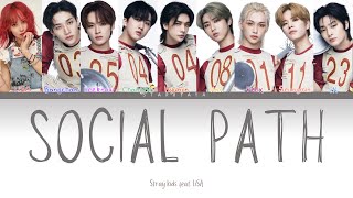 Social Path by Stray Kids Feat LiSA Lyrics [upl. by Ymaral]