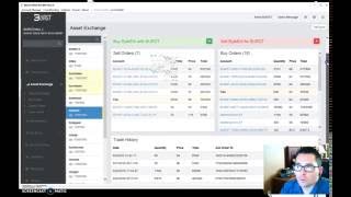 BURSTcoin Asset Exchange How To  Decentralized Stock Exchange by Blockchain Technology [upl. by Naujat]