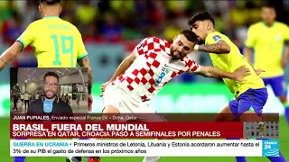 Informe desde Doha Croacia saca a Brasil del Mundial de Qatar 2022 en tanda de penales [upl. by Daniella198]