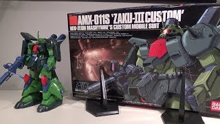 1144 HGUC Zaku III Custom Mashymre Custom Review [upl. by Enajiram]