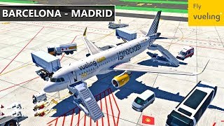 ✈️ XPlane 11  Vueling  BARCELONA LEBL to MADRID LEMD Flight Orto4XP A320 JarDesign [upl. by Luigino]