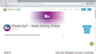 Earn with ipweb earning  IPWeb Surf Earning Apps or Site Related Info [upl. by Devona]