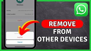 How to Remove My WhatsApp From Other Devices  Log Out From Other Devices  WhatsApp Tutorial [upl. by Frohman]