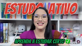 ESTUDO ATIVO O QUE É POR QUE É IMPORTANTE COMO FAZER  GUIA DEFINITIVO NOS ESTUDOS PARA CONCURSO [upl. by Pol]