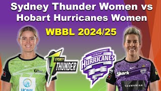 Hobart Hurricanes vs Sydney Thunder WBBL 2024 Match 4  Carey Shines with AllRound Performance [upl. by Brendon]