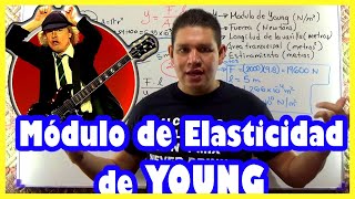 🤘 MÓDULO de ELASTICIDAD de YOUNG EXPLICADO DESDE CERO EJERCICIO RESUELTO 🤘 [upl. by Haggi]