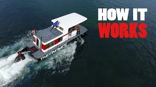 Amphibious Driveable Houseboat  How It Works Tour [upl. by Matheson]