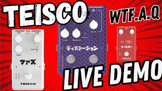 Teisco Pedals Live Demo  Boost  Fuzz  Distortion What the FAQ Live [upl. by Kenrick]