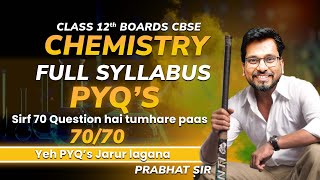 Class 12 Chemistry CBSE PYQs For 🔥FULL SYLLABUS REVISION🔥  Almost PAPER LEAKED TYPE QUESTION [upl. by Henri]