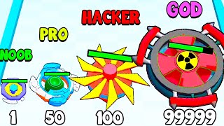 OMG 🤯 New World Record in Spinner Merge 🔴 UPGRADED TO SUPER SPINNER From 1 LVL to 100 LVL [upl. by Ellimaj]