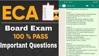 eca important questions  DEEE  eca questions exam vijaysir importantquestions predictions [upl. by Alle70]