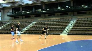 HandballTraining  1Vest  Rückraum Übung 3 [upl. by Arot]