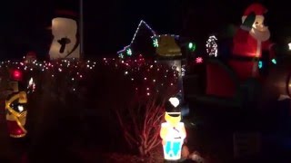 Christmas 2015 yard decorations [upl. by Eelyrehc]