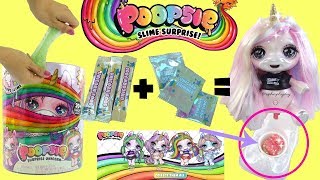 Poopsie Surprise Unicorn Oopsie Starlight Unboxing Unicorn Magically Makes Real Slime [upl. by Ecirtram227]