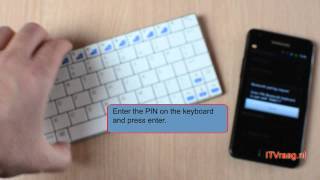 Galaxy S2 amp Rapoo E6300 Bluetooth Keyboard [upl. by Yelsgnik]