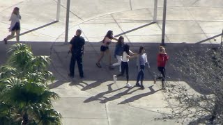 Full video Surveillance video from outside Marjory Stoneman Douglas on day of shooting [upl. by Sidell874]