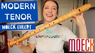 The Moeck Ehlert MODERN Tenor  testing and review  Team Recorder [upl. by Amsirac255]