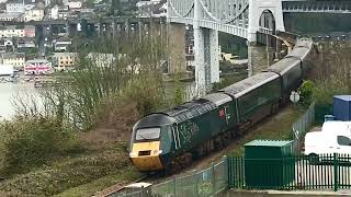 Dawlish sea wall trains and Royal Albert Bridge Plymouth Autumn  Winter 202324 [upl. by Gurango435]