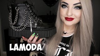 HUGE Lamoda Shoe Haul amp Try on  Gothic Shoes Unboxing  Lunalily [upl. by Radie]