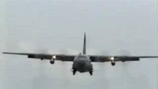 Hercules Lockheed C130 Landing 2 Tempelhof THF 1998 [upl. by Acinom]