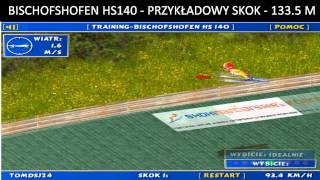 Kornspitz Ski Jumping  Bischofshofen HS140  Przykładowy skok  1335 m  4x195 pkt HD [upl. by Adhern]