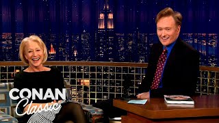 Helen Mirrens Wild Keith Moon Story  Late Night with Conan O’Brien [upl. by Dru733]