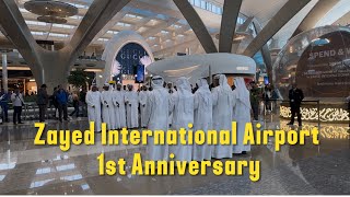 Zayed International Airport  Celebrates 1st Anniversary  Abu Dhabi Airport  14Nov2024 [upl. by Anayik]