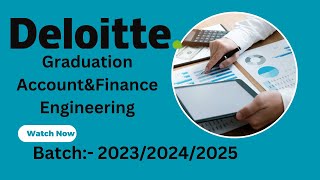 Deloitte hiring for 2024  OFF Campus hiring for 2024 2025  Deloitte Hiring 202425 [upl. by Rogerio529]