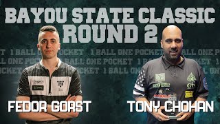 FEDOR GORST vs TONY CHOHAN  BAYOU STATE CLASSIC  ONE BALL ONEPOCKET [upl. by Gnilyam294]