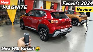 New Nissan Magnite Facelift 2024 ❣️ Magnite NConnecta Mid Variant Review 😍 [upl. by Gulick]