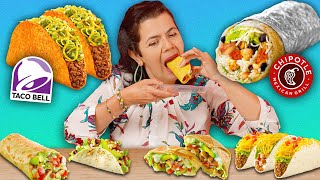 Mexican Moms Rank EVERY Mexican Fast Food Compilation [upl. by Einnoj]