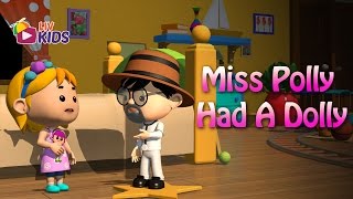 Miss Polly Had a Dolly with Lyrics  LIV Kids Nursery Rhymes and Songs  HD [upl. by Schertz]